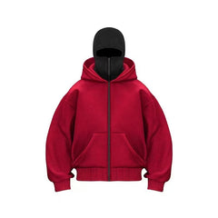 Men's Hooded Zip-Up Baseball Jacket